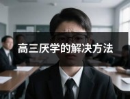 高三厌学的解决方法