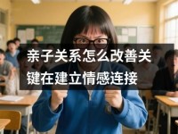 亲子关系怎么改善关键在建立情感连接