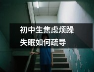 初中生焦虑烦躁失眠如何疏导